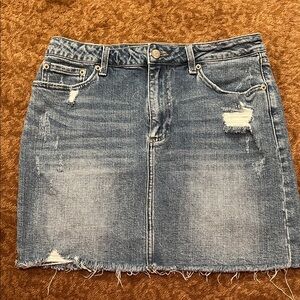 Pistola Blue Distressed Jean Skirt size 30